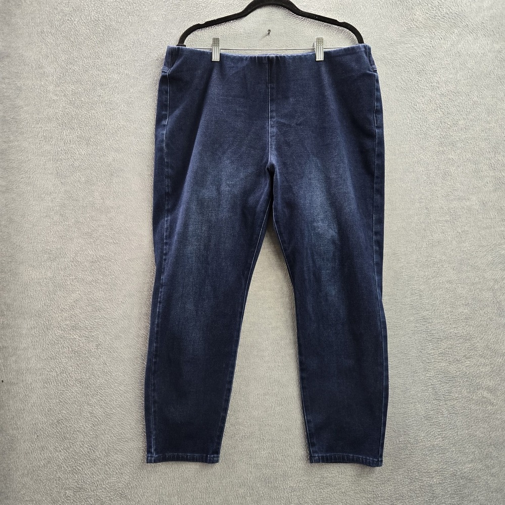 Soft Surroundings Women Jeans PXL Blue Denim 24" Inseam